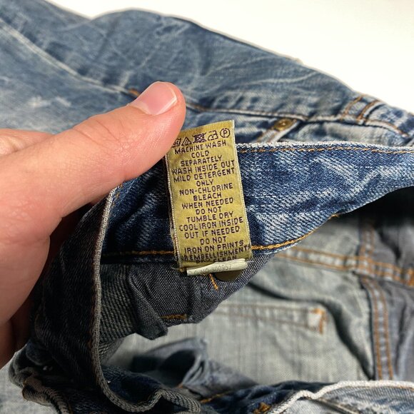 PRPS Goods & Co. Pre-distressed Belvedere Straight Leg Jeans men's size 33x35 - Picture 5 of 10